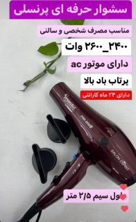 سشوار حرفه ای پرنسلی